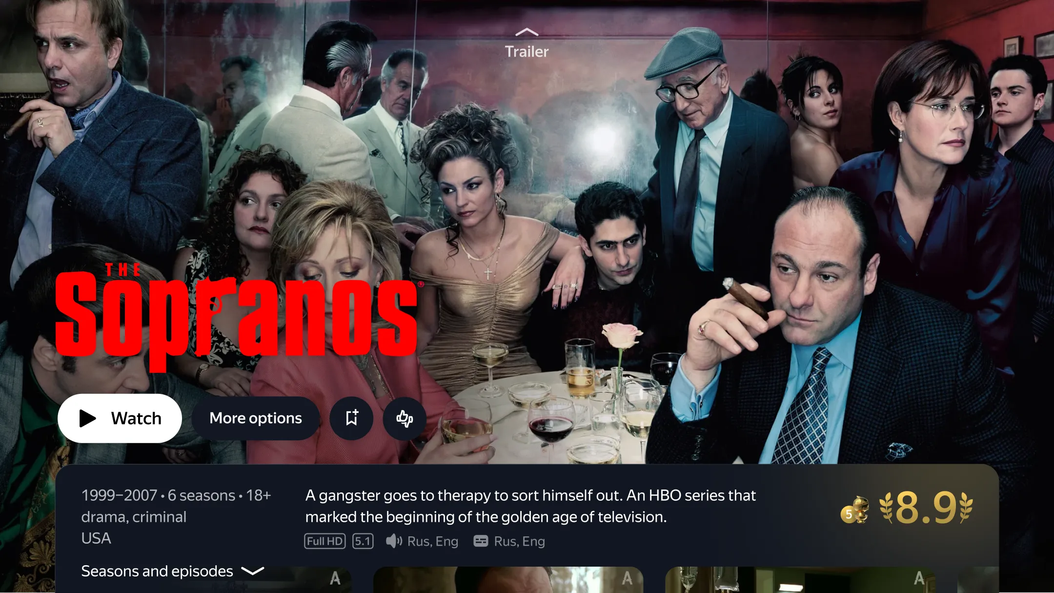 New description block based on 'Sopranos' series