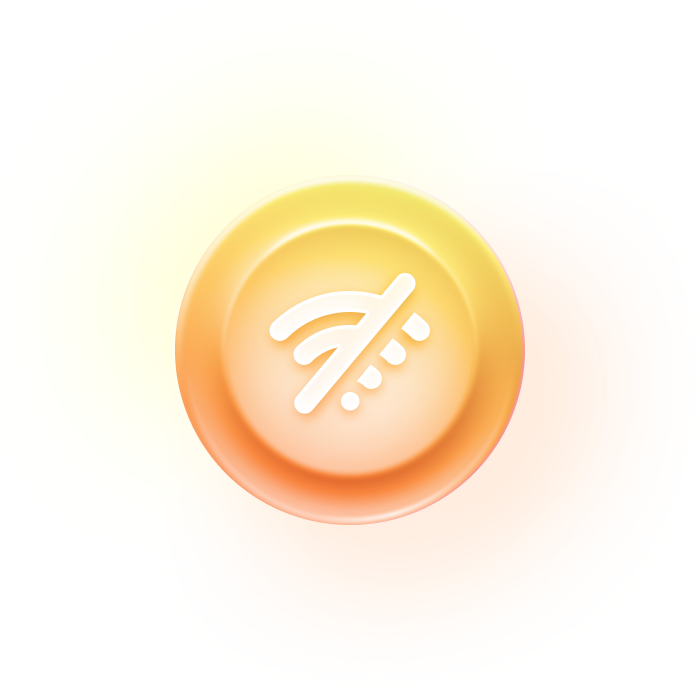 Success icon in neomorphic style